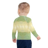 Close-up of CB6-27 kids rash guard fabric detailing